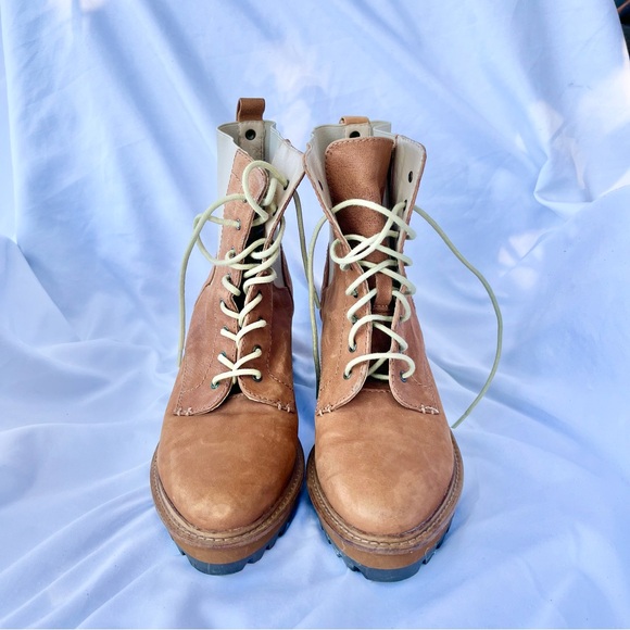 ANTHROPOLOGIE X KELSI DAGGER BROOKLYN PARKWAY ANKLE COMBAT BOOT SIZE 8 - Picture 4 of 8